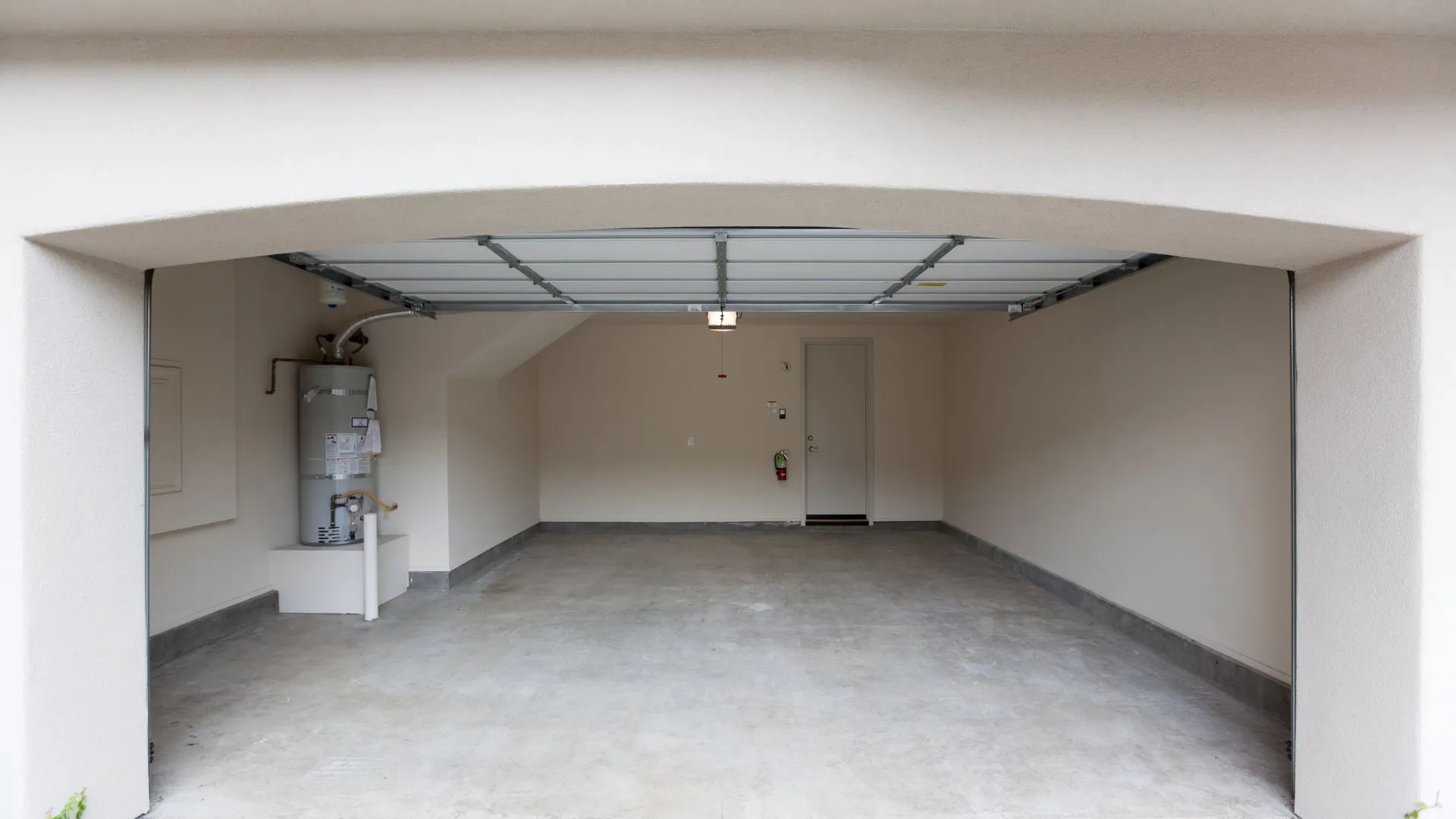 Residential garage door exterior