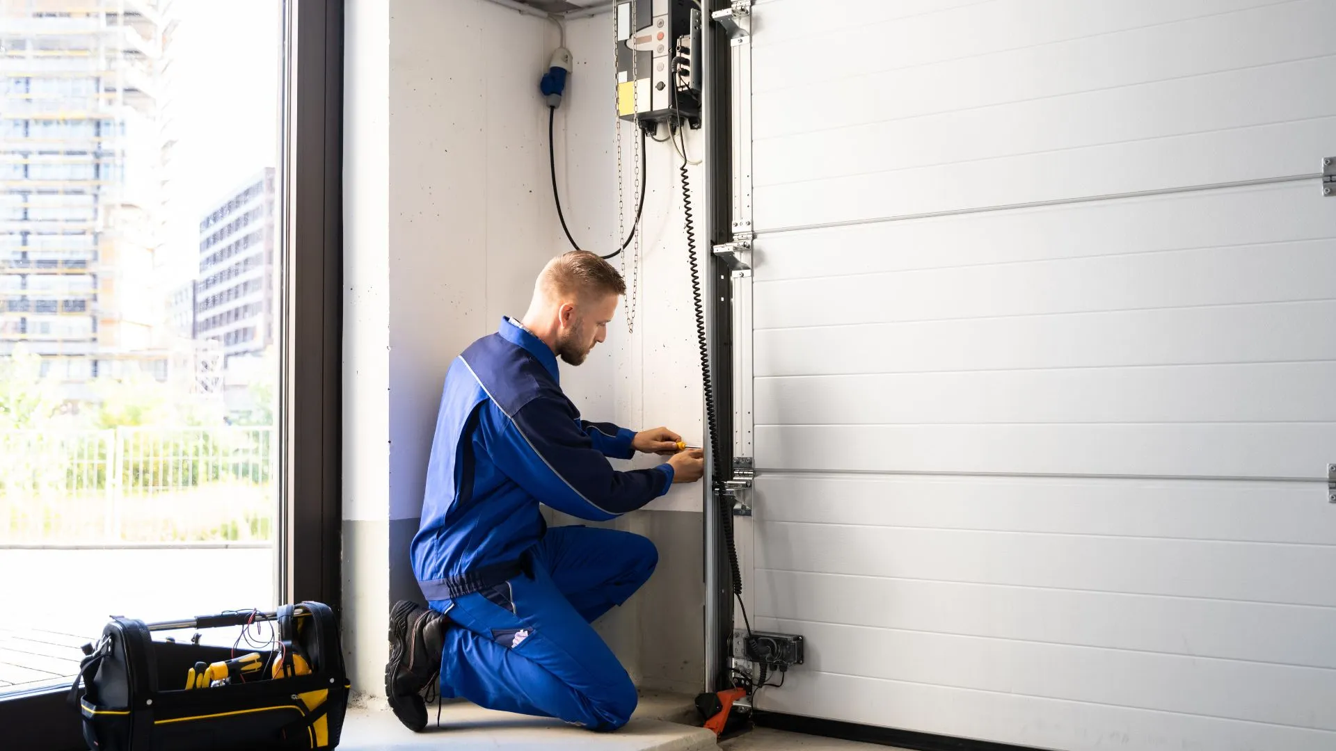 Garage door repair example